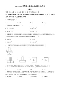 安徽省芜湖市无为市部分学校2023-2024学年九年级下学期联考数学试题（原卷版+解析版）