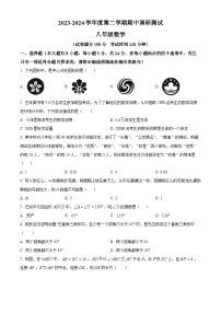 江苏省宿迁市宿城区2023-2024学年八年级下学期期中数学试题（原卷版+解析版）