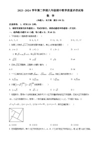 安徽省芜湖市镜湖区芜湖市第二十九中学2023-2024学年下学期八年级期中数学试题（原卷版+解析版）