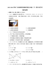 2023-2024学年广东省深圳外国语学校九年级（下）第六次月考数学试卷