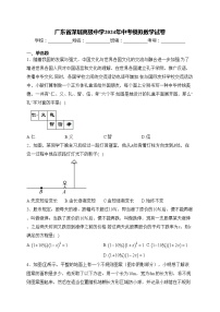 广东省深圳高级中学2024年中考模拟数学试卷(含答案)