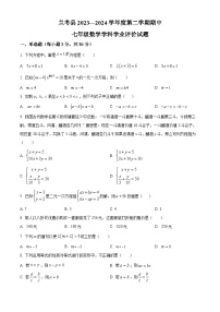 河南省开封市兰考县2023-2024学年七年级下学期期中数学试题（原卷版+解析版）