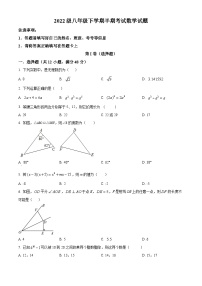 四川省眉山市仁寿实验中学2023-2024学年八年级下学期4月期中数学试题（原卷版+解析版）