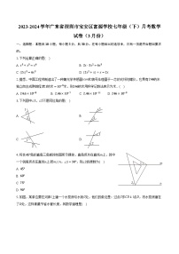 2023-2024学年广东省深圳市宝安区富源学校七年级（下）月考数学试卷（3月份）(含解析）