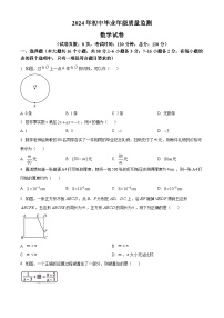 2024年河北省文化课中考一模数学试题（原卷版+解析版）