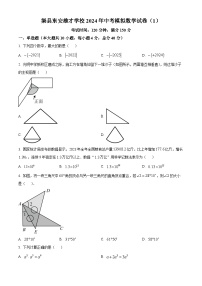 2024年四川省达州市渠县东安雄才学校中考模拟数学试题（原卷版+解析版）