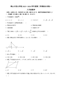 广东省江门市鹤山市昆仑学校2023-2024学年八年级下学期月考数学试题（原卷版+解析版）