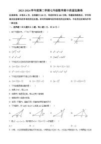 江苏省南京市玄武区南京玄武外国语学校2023-2024学年七年级下学期期中数学试题（原卷版+解析版）