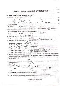 江西省吉安市2023-2024学年七年级下学期4月期中考试数学试题