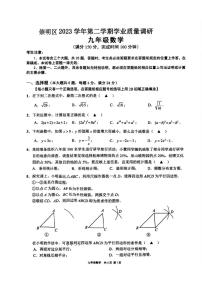 2024上海崇明区初三二模数学试卷