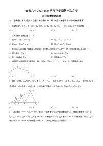 江西省吉安市第八中学2023-2024学年八年级下学期第一次月考数学试题（原卷版+解析版）