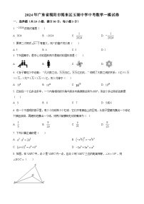 2024年广东省揭阳市揭东区玉湖中学中考一模数学试题（原卷版+解析版）