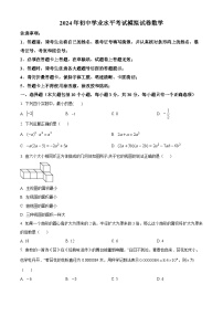 2024年湖南省益阳市沅江市两校联考中考二模数学试题（原卷版+解析版）