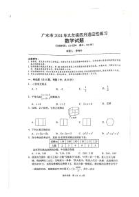 2024年湖北省随州市广水市九年级中考模拟数学试题