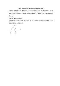 2024年中考数学二轮专题 压轴题培优练习02（含答案）