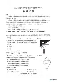 2024年山东省聊城市冠县中考一模数学试题