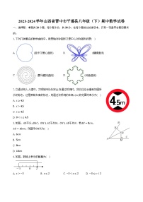 2023-2024学年山西省晋中市平遥县八年级（下）期中数学试卷-普通用卷