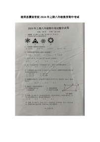 湖南省郴州市桂阳县蒙泉学校2023-2024学年八年级下学期4月期中数学试题