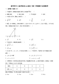 北京市清华大学附属中学上地学校2023-2024学年八年级下学期期中数学试题（原卷版+解析版）