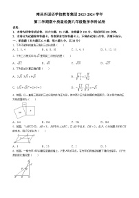 江西省南昌市南昌外国语学校教育集团2023-2024学年八年级下学期期中联考数学试题