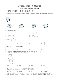 江苏省扬州市广陵区2023-2024学年七年级下学期4月期中考试数学试题（原卷版+解析版）