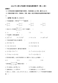 湖南省怀化市通道县2023-2024学年七年级下学期期中数学试题（原卷版+解析版）