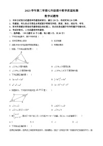 浙江省杭州市上城区钱学森学校2023-2024学年七年级下学期期中数学试题（原卷版+解析版）