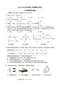 陕西省西安市高新区第三中学2023-2024学年七年级下学期期中数学试题