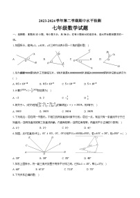 +山东省聊城市阳谷县四校2023-2024学年七年级下学期期中数学+模考试卷