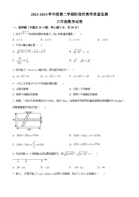 安徽省马鞍山第七中学2023-2024学年八年级下学期期中数学试题（原卷版+解析版）