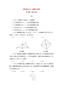浙江省中考数学总复习第四章基本图形(一)课后练习19特殊三角形作业本