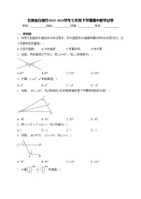 甘肃省白银市2022-2023学年七年级下学期期中数学试卷(含答案)