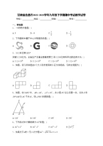 甘肃省金昌市2022-2023学年九年级下学期期中考试数学试卷(含答案)