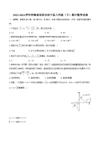 2023-2024学年河南省洛阳市洛宁县八年级（下）期中数学试卷（含解析）