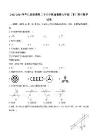 2023-2024学年江西省南昌二十八中教育集团七年级（下）期中数学试卷（含解析）