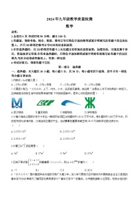 2024年广东省深圳市盐田区中考一模数学试题(无答案)