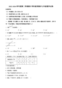 广东省茂名市化州市2023-2024学年七年级下学期期中数学试题（原卷版+解析版）