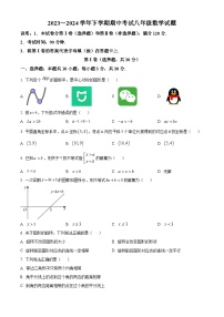 河南省郑州市中原区桐柏一中 2023-2024学年八年级下学期期中数学试题（原卷版+解析版）