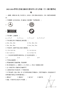 2023-2024学年江苏省无锡市江阴市华士片七年级（下）期中数学试卷（含解析）