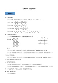 2024年中考数学必考考点专题10 相似综合篇（原卷版）