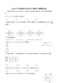 2024年广东省深圳市宝安区中考数学二模模拟试卷（含解析）