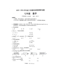 广西壮族自治区百色市2023-2024学年七年级下学期4月期中考试数学试题