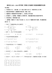 北京市通州区2023-2024学年七年级下学期期中数学试题（原卷版+解析版）