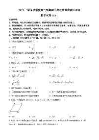 河北省石家庄市赵县2023-2024学年八年级下学期期中数学试题（原卷版+解析版）