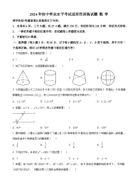 2024年贵州省中考适应性考试九年级数学试题（原卷版+解析版）