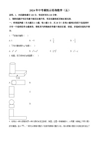 江西省九江市永修县2023-2024学年九年级下学期期中数学试题（原卷版+解析版）