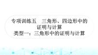 中考数学复习专项训练五三角形、四边形中的证明与计算类型一三角形中的证明与计算课件