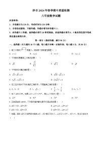 湖北省荆州市沙市区2023-2024学年八年级下学期期中数学试题（原卷版+解析版）