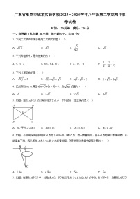 广东省东莞市成才实验学校2023-2024学年八年级下学期期中数学试题（原卷版+解析版）