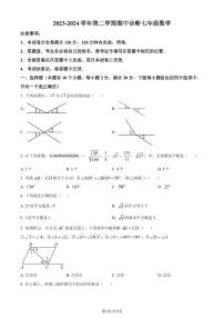 广州天河区八校联考2024年七年级下学期期中数学试题